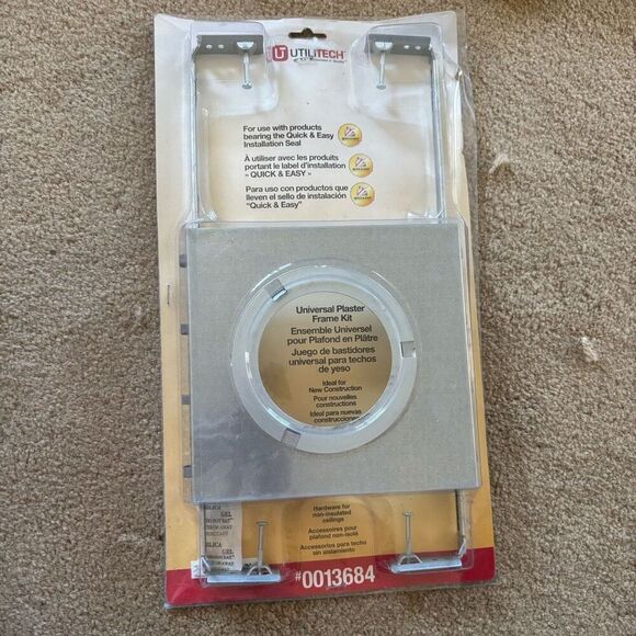 Utilitech #0013664 Universal Plaster Frame Kit *New* - Picture 1 of 6